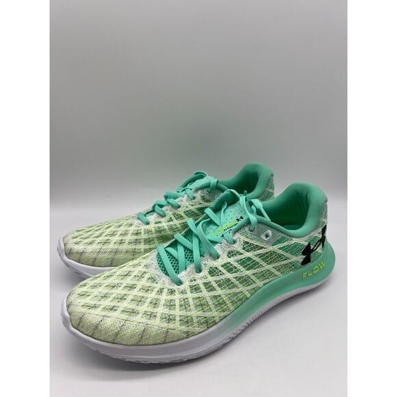 Under Armour Flow Velociti Wind 2 CN Running White Green Breez Men's Size 10.5 - Picture 8 of 12